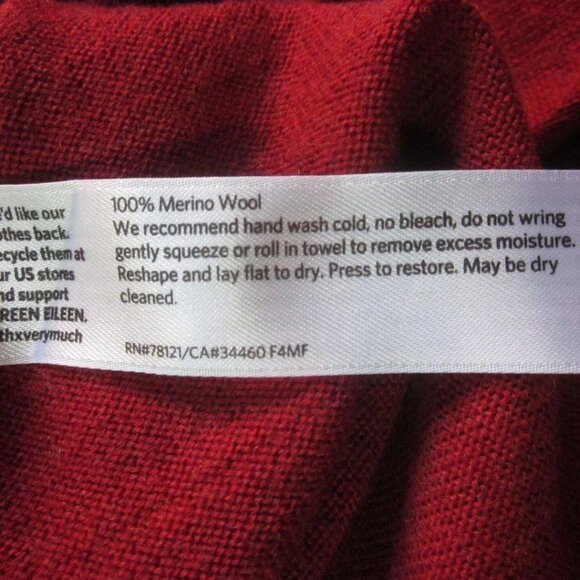 Eileen Fisher Merino Wool A-Line Tunic Sweater Womens Small Petite - Picture 7 of 7